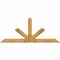 Ekena Millwork Saratoga Rough Sawn Timber Gable Bracket, Western Red Cedar, 96"W x 40"H x 4"D x 6"F, 10/12 Pitch GBW096X40X0406SAR00RWR - alternate 1